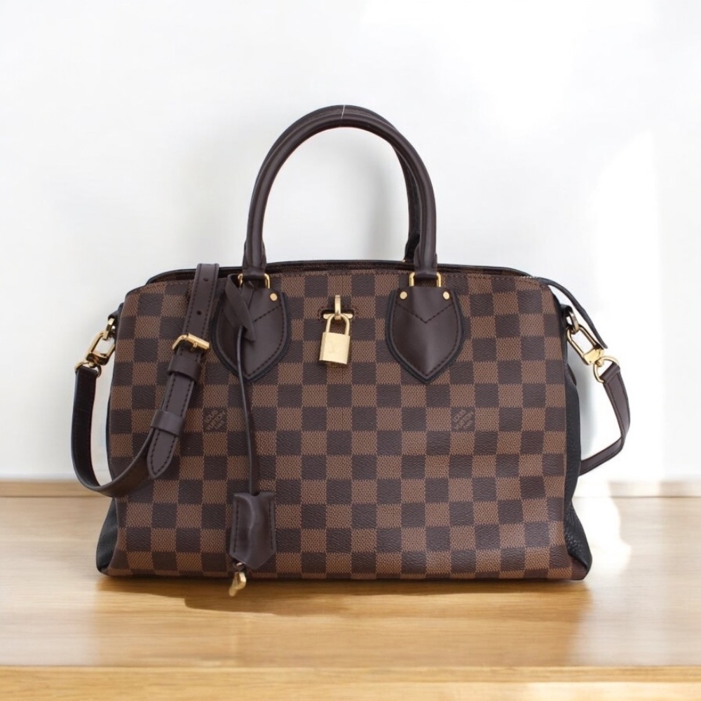 Louis Vuitton Normandy Damier Ebene Noir Satchel Crossbody  P0009